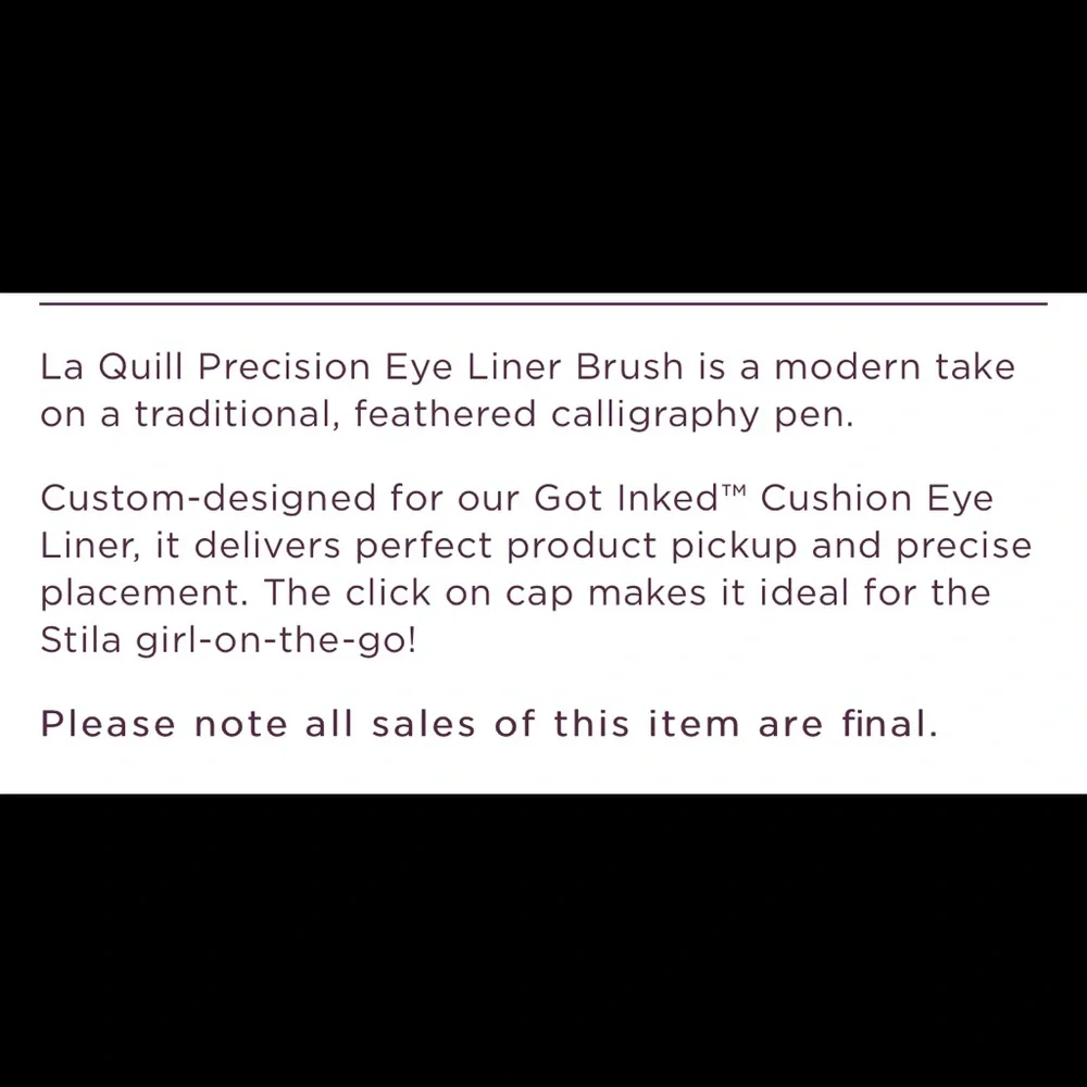 KITTEN SMUDGE POT & LA QUILL LINER BRUSH BUNDLE